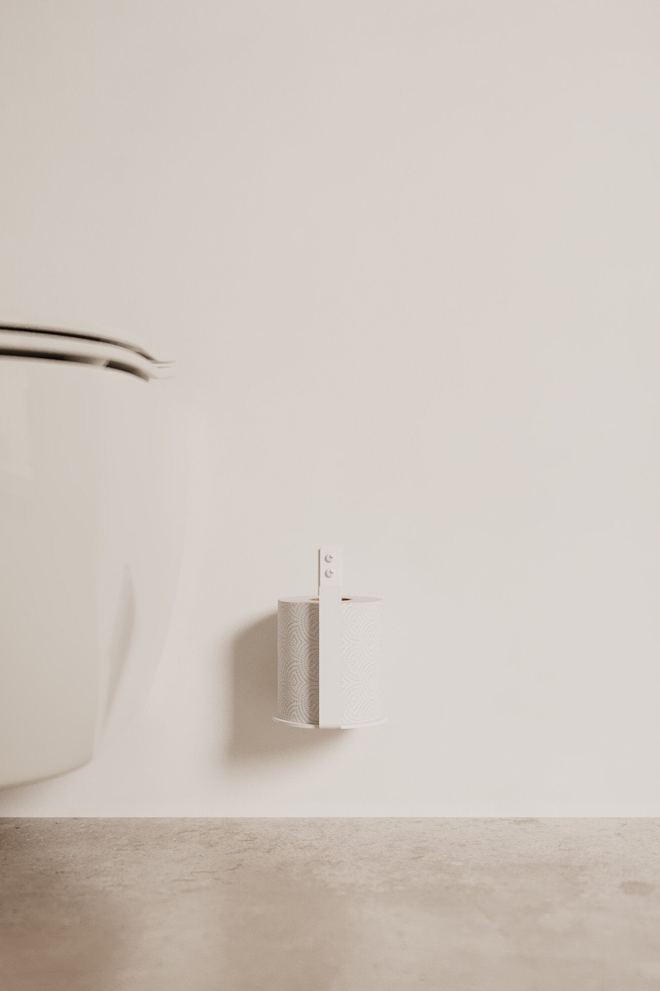 Toiletrulleholder - hvid